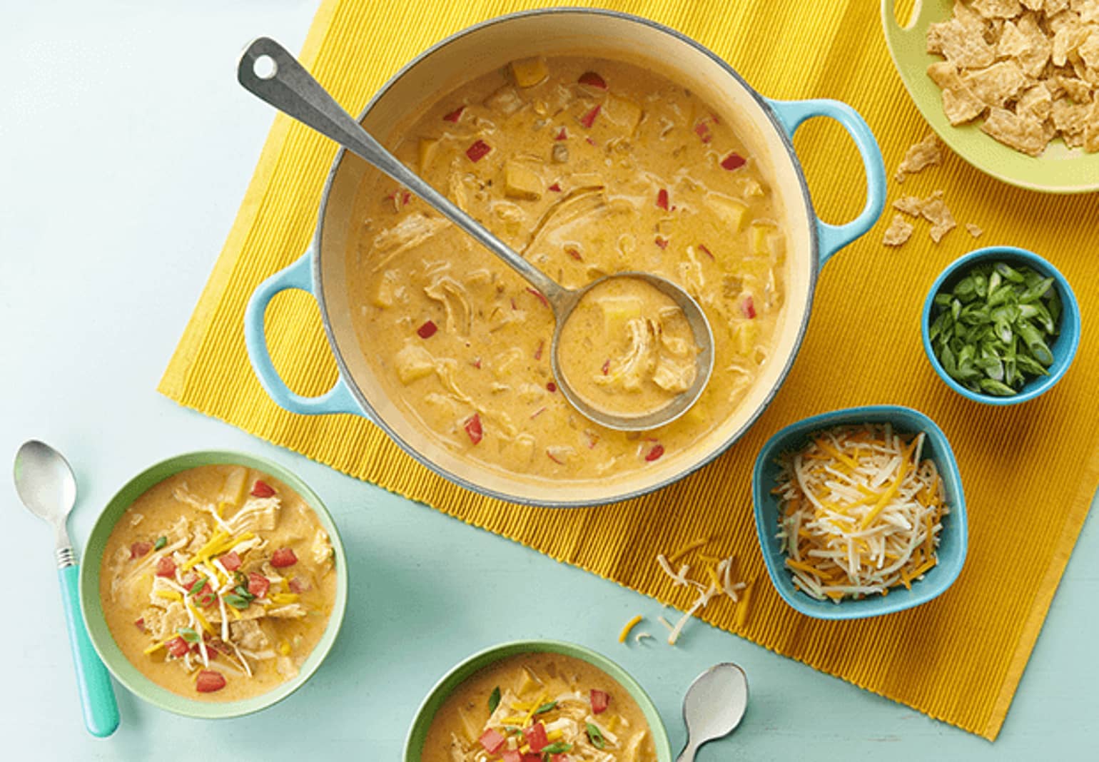 Cheesy Chicken Taco Chowder